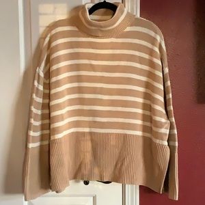 Striped Gap Turtleneck Sweater